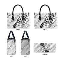 Hawaii Plumeria Lokelani Pikake Lei Leather Bag Ele'ele Polynesian Tattoo