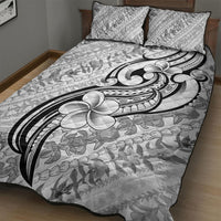 Hawaii Plumeria Lokelani Pikake Lei Quilt Bed Set Ele'ele Polynesian Tattoo LT9 - Polynesian Pride