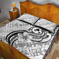 Hawaii Plumeria Lokelani Pikake Lei Quilt Bed Set Ele'ele Polynesian Tattoo LT9 - Polynesian Pride