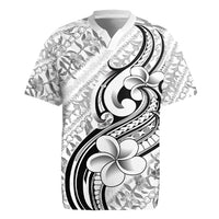 Hawaii Plumeria Lokelani Pikake Lei Rugby Jersey Ele'ele Polynesian Tattoo