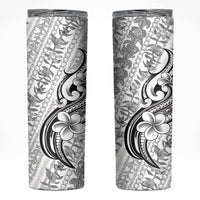 Hawaii Plumeria Lokelani Pikake Lei Skinny Tumbler Ele'ele Polynesian Tattoo