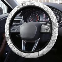 Hawaii Plumeria Lokelani Pikake Lei Steering Wheel Cover Ele'ele Polynesian Tattoo