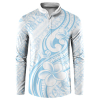 Hawaii Plumeria Lokelani Pikake Lei Button Sweatshirt Uliuli Polynesian Tattoo