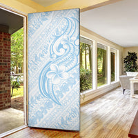 Hawaii Plumeria Lokelani Pikake Lei Door Cover Uliuli Polynesian Tattoo