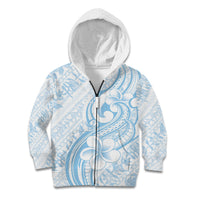 Hawaii Plumeria Lokelani Pikake Lei Kid Hoodie Uliuli Polynesian Tattoo