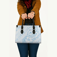 Hawaii Plumeria Lokelani Pikake Lei Leather Bag Uliuli Polynesian Tattoo LT9 - Polynesian Pride