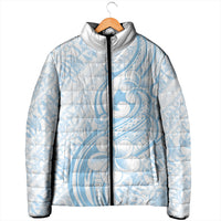 Hawaii Plumeria Lokelani Pikake Lei Padded Jacket Uliuli Polynesian Tattoo
