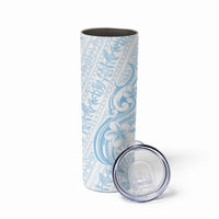 Hawaii Plumeria Lokelani Pikake Lei Skinny Tumbler Uliuli Polynesian Tattoo