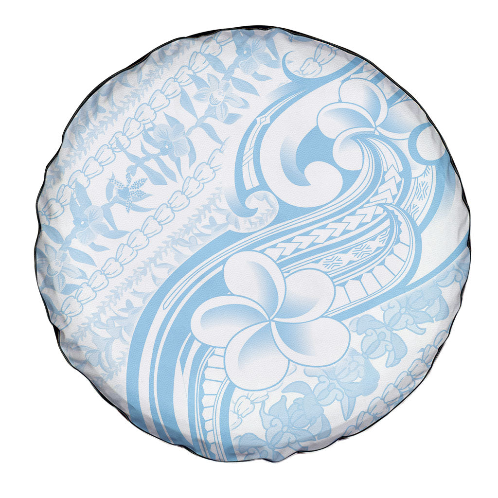 Hawaii Plumeria Lokelani Pikake Lei Spare Tire Cover Uliuli Polynesian Tattoo LT9 - Polynesian Pride