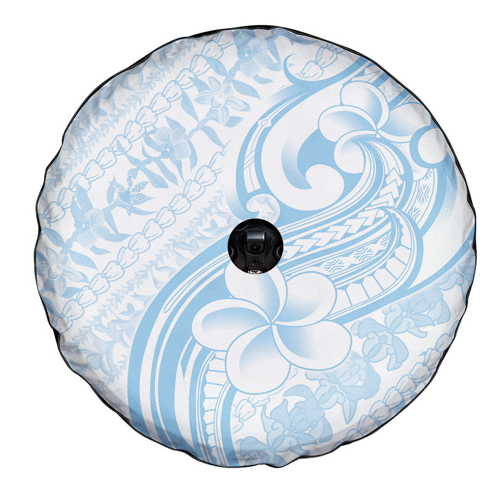 Hawaii Plumeria Lokelani Pikake Lei Spare Tire Cover Uliuli Polynesian Tattoo LT9 - Polynesian Pride
