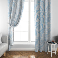 Hawaii Plumeria Lokelani Pikake Lei Window Curtain Uliuli Polynesian Tattoo LT9 - Polynesian Pride
