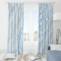 Hawaii Plumeria Lokelani Pikake Lei Window Curtain Uliuli Polynesian Tattoo LT9 - Polynesian Pride