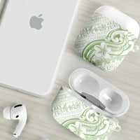 Hawaii Plumeria Lokelani Pikake Lei AirPods Case Oma'oma'o Polynesian Tattoo LT9 - Polynesian Pride
