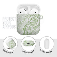Hawaii Plumeria Lokelani Pikake Lei AirPods Case Oma'oma'o Polynesian Tattoo LT9 - Polynesian Pride