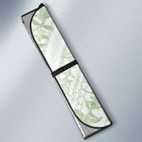 Hawaii Plumeria Lokelani Pikake Lei Auto Sun Shade Oma'oma'o Polynesian Tattoo