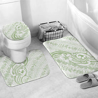 Hawaii Plumeria Lokelani Pikake Lei Bathroom Set Oma'oma'o Polynesian Tattoo