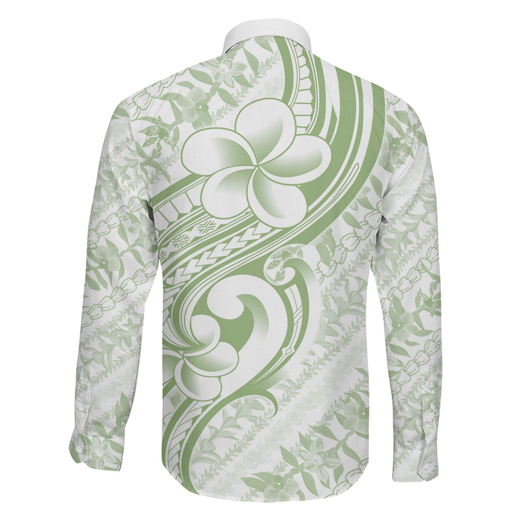 Hawaii Plumeria Lokelani Pikake Lei Family Matching Tank Maxi Dress and Hawaiian Shirt Oma'oma'o Polynesian Tattoo
