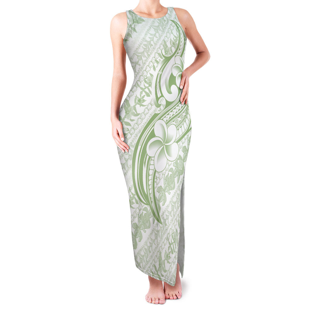 Hawaii Plumeria Lokelani Pikake Lei Family Matching Tank Maxi Dress and Hawaiian Shirt Oma'oma'o Polynesian Tattoo
