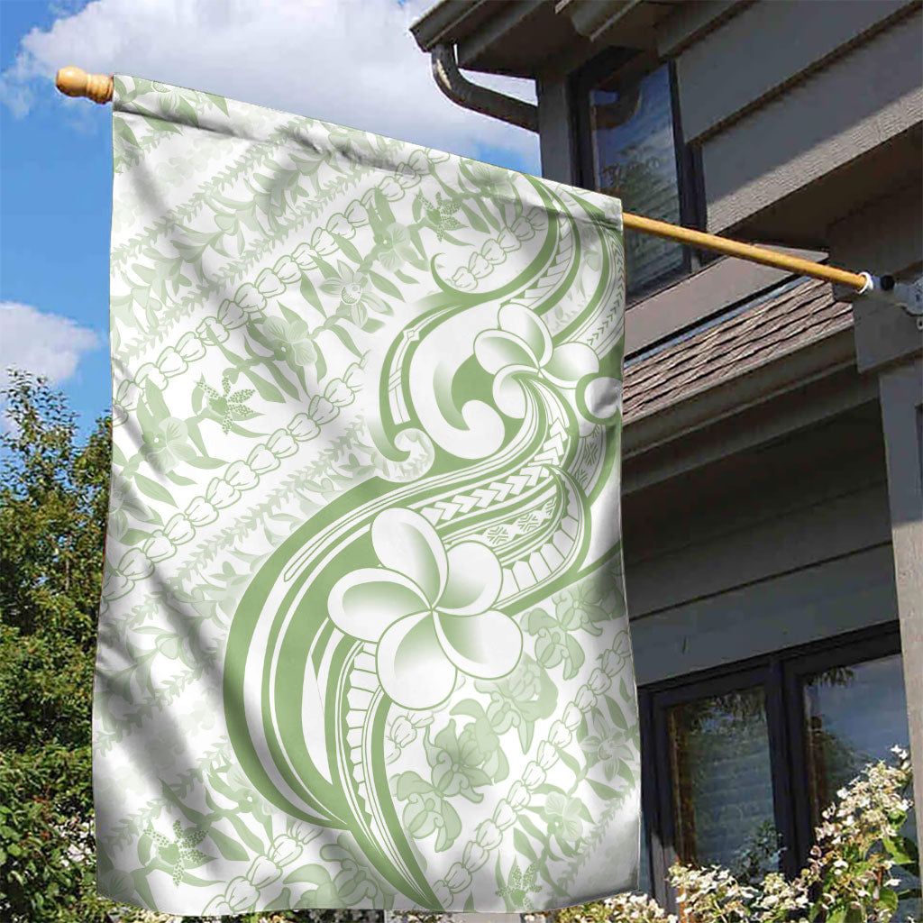 Hawaii Plumeria Lokelani Pikake Lei Garden Flag Oma'oma'o Polynesian Tattoo