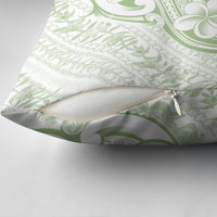 Hawaii Plumeria Lokelani Pikake Lei Pillow Cover Oma'oma'o Polynesian Tattoo