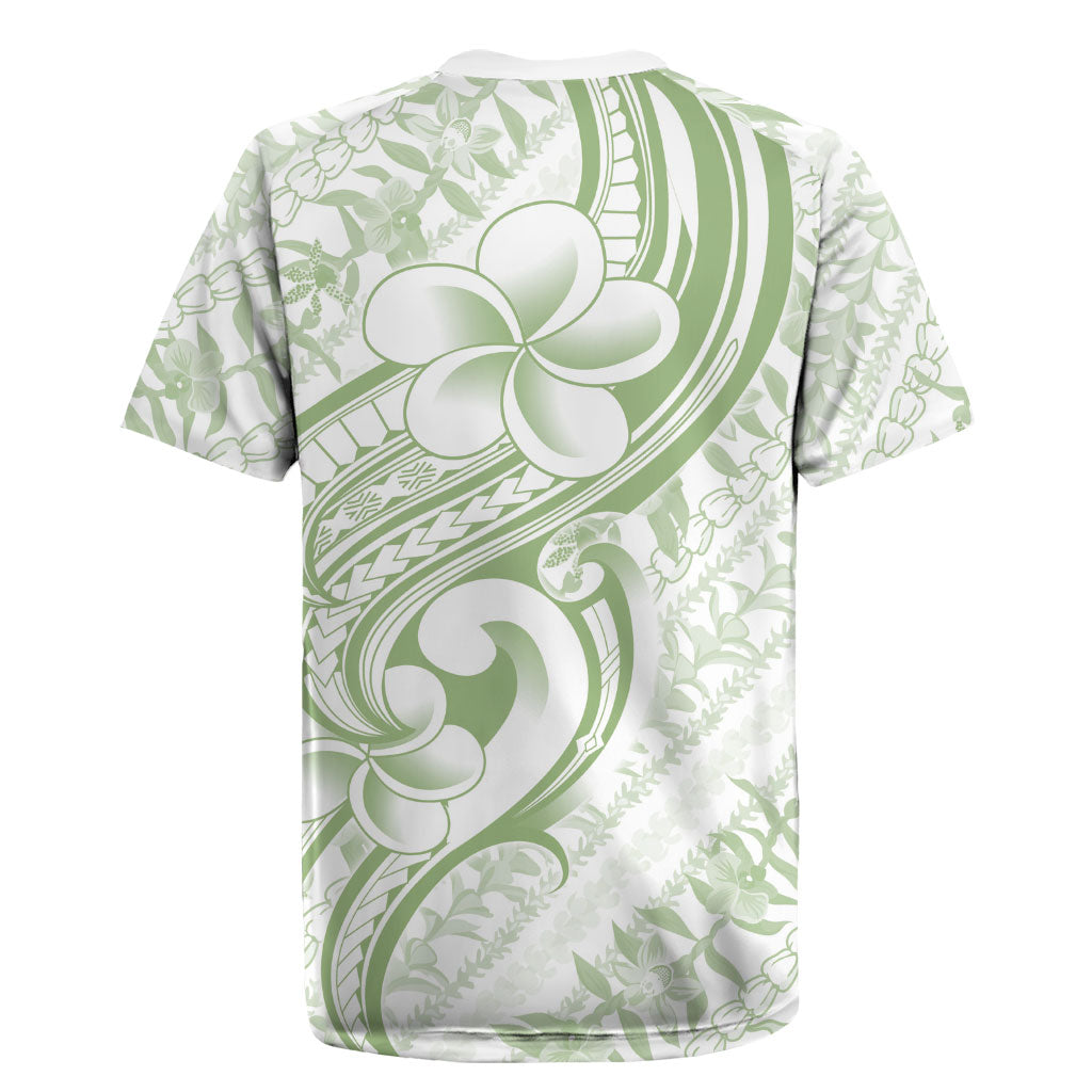 Hawaii Plumeria Lokelani Pikake Lei Rugby Jersey Oma'oma'o Polynesian Tattoo LT9 - Polynesian Pride
