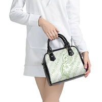 Hawaii Plumeria Lokelani Pikake Lei Shoulder Handbag Oma'oma'o Polynesian Tattoo LT9 - Polynesian Pride