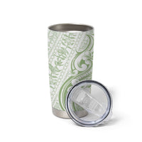 Hawaii Plumeria Lokelani Pikake Lei Tumbler Cup Oma'oma'o Polynesian Tattoo