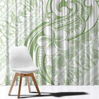 Hawaii Plumeria Lokelani Pikake Lei Window Curtain Oma'oma'o Polynesian Tattoo LT9 - Polynesian Pride