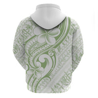 Hawaii Plumeria Lokelani Pikake Lei Zip Hoodie Oma'oma'o Polynesian Tattoo