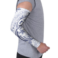 Hawaii Plumeria Lokelani Pikake Lei Arm Sleeves Navy Blue Polynesian Tattoo