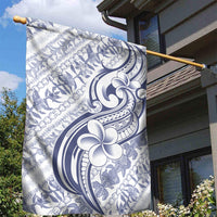 Hawaii Plumeria Lokelani Pikake Lei Garden Flag Navy Blue Polynesian Tattoo LT9 - Polynesian Pride