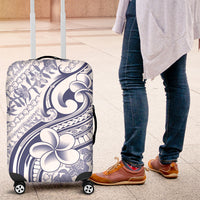 Hawaii Plumeria Lokelani Pikake Lei Luggage Cover Navy Blue Polynesian Tattoo LT9 Navy Blue - Polynesian Pride