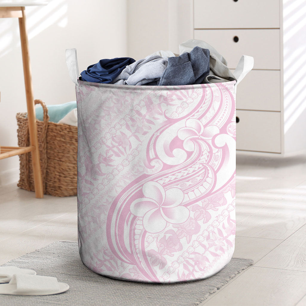 Hawaii Plumeria Lokelani Pikake Lei Laundry Basket Poni Mama Polynesian Tattoo