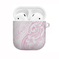 Hawaii Plumeria Lokelani Pikake Lei AirPods Case Poni Mama Polynesian Tattoo LT9 Pink - Polynesian Pride
