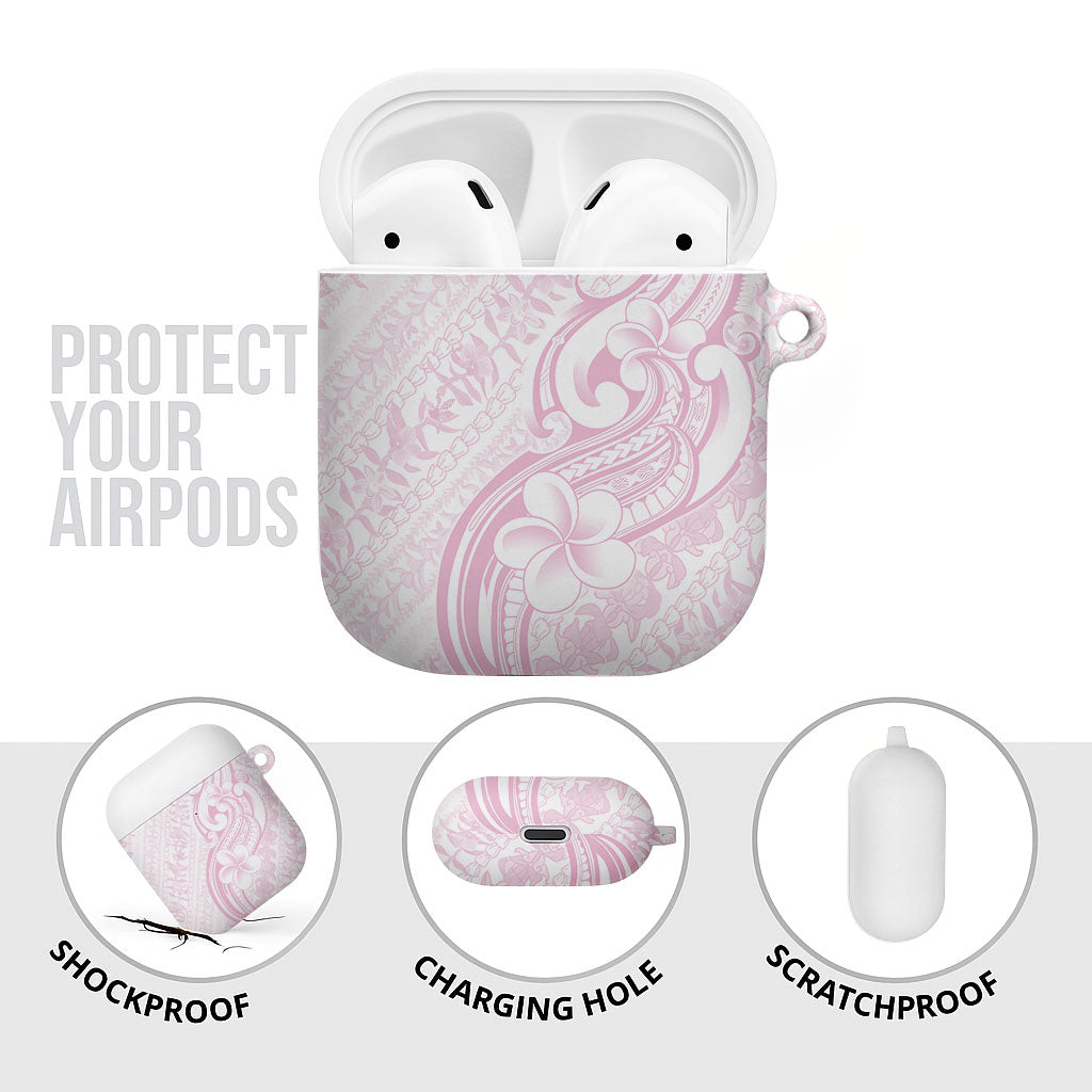 Hawaii Plumeria Lokelani Pikake Lei AirPods Case Poni Mama Polynesian Tattoo LT9 - Polynesian Pride