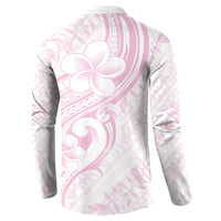 Hawaii Plumeria Lokelani Pikake Lei Button Sweatshirt Poni Mama Polynesian Tattoo LT9 - Polynesian Pride