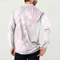 Hawaii Plumeria Lokelani Pikake Lei Button Sweatshirt Poni Mama Polynesian Tattoo LT9 - Polynesian Pride