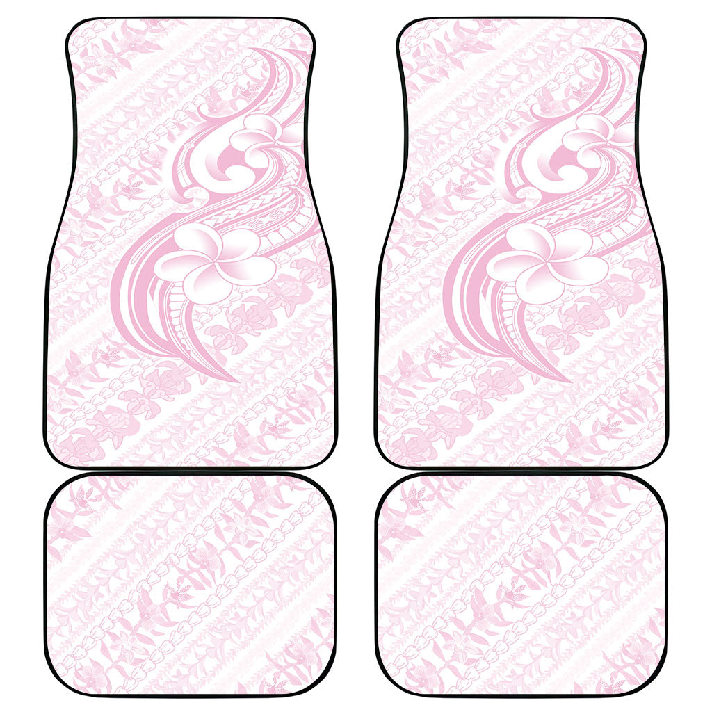Hawaii Plumeria Lokelani Pikake Lei Car Mats Poni Mama Polynesian Tattoo LT9 - Polynesian Pride