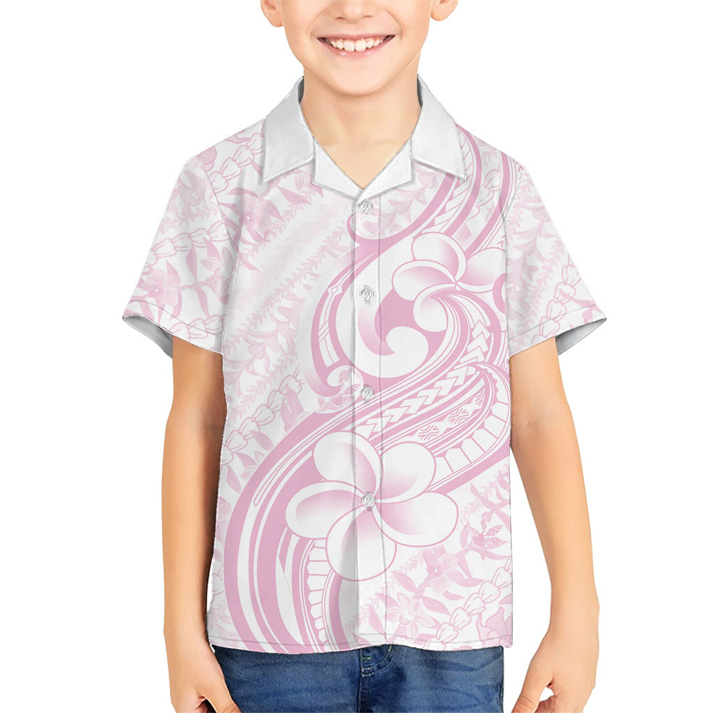 Hawaii Plumeria Lokelani Pikake Lei Family Matching Long Sleeve Bodycon Dress and Hawaiian Shirt Poni Mama Polynesian Tattoo