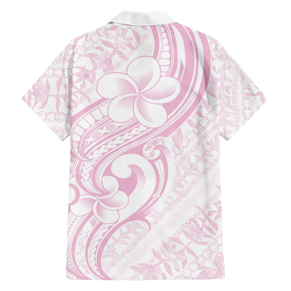 Hawaii Plumeria Lokelani Pikake Lei Family Matching Puletasi and Hawaiian Shirt Poni Mama Polynesian Tattoo