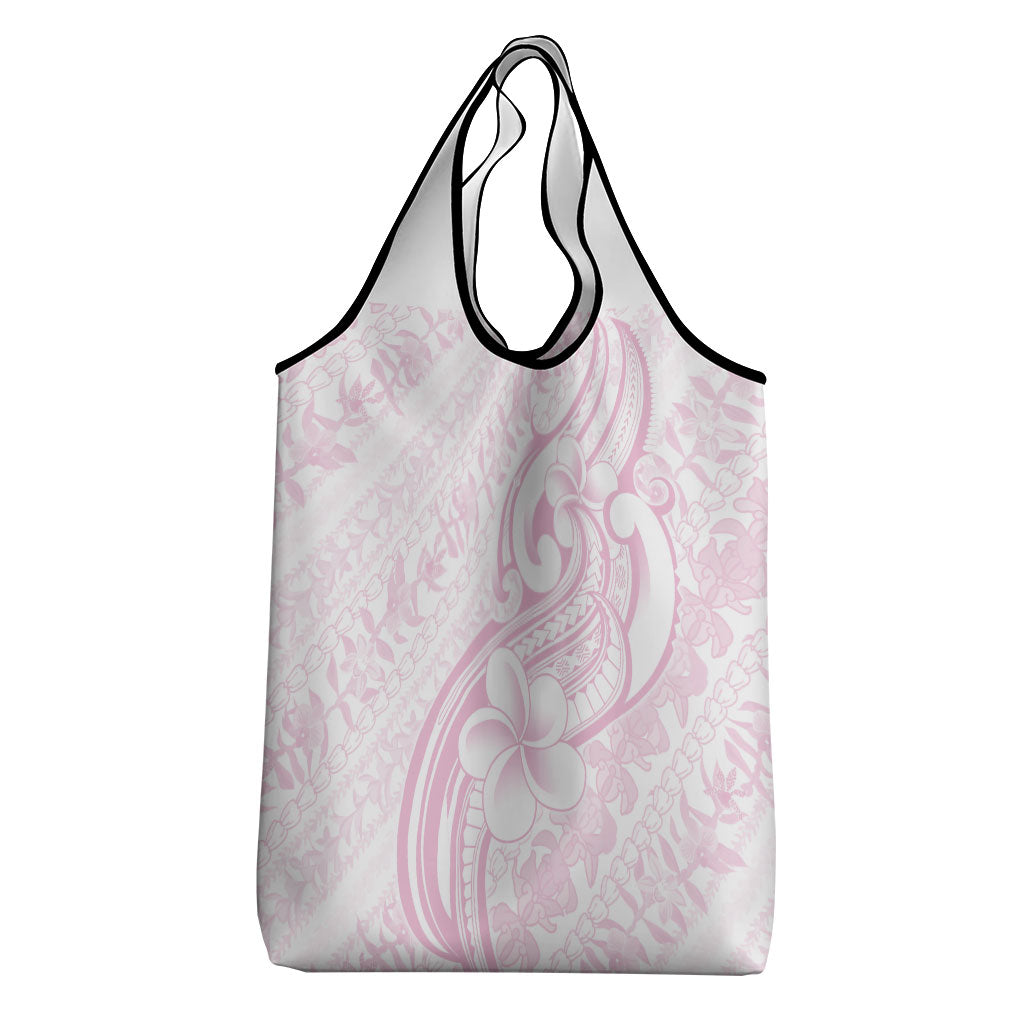 Hawaii Plumeria Lokelani Pikake Lei Grocery Bag Poni Mama Polynesian Tattoo LT9 - Polynesian Pride