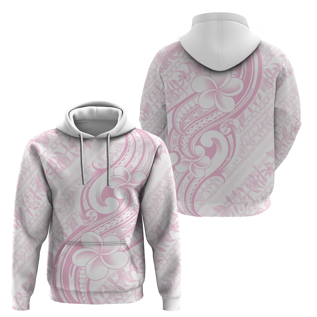 Hawaii Plumeria Lokelani Pikake Lei Hoodie Poni Mama Polynesian Tattoo LT9 - Polynesian Pride