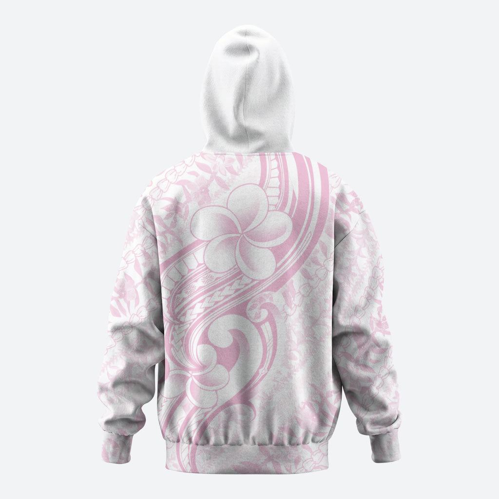 Hawaii Plumeria Lokelani Pikake Lei Hoodie Poni Mama Polynesian Tattoo LT9 - Polynesian Pride
