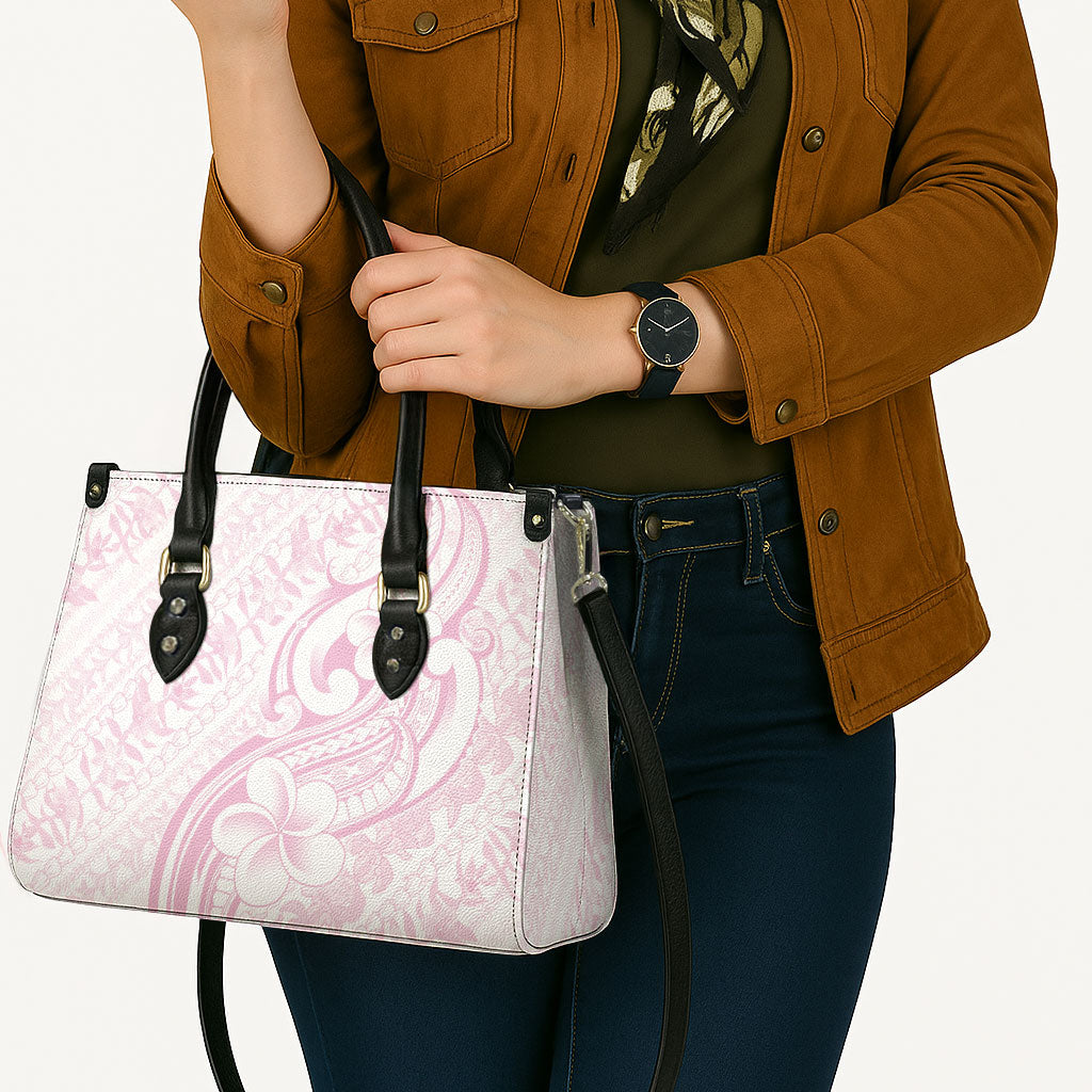 Hawaii Plumeria Lokelani Pikake Lei Leather Bag Poni Mama Polynesian Tattoo