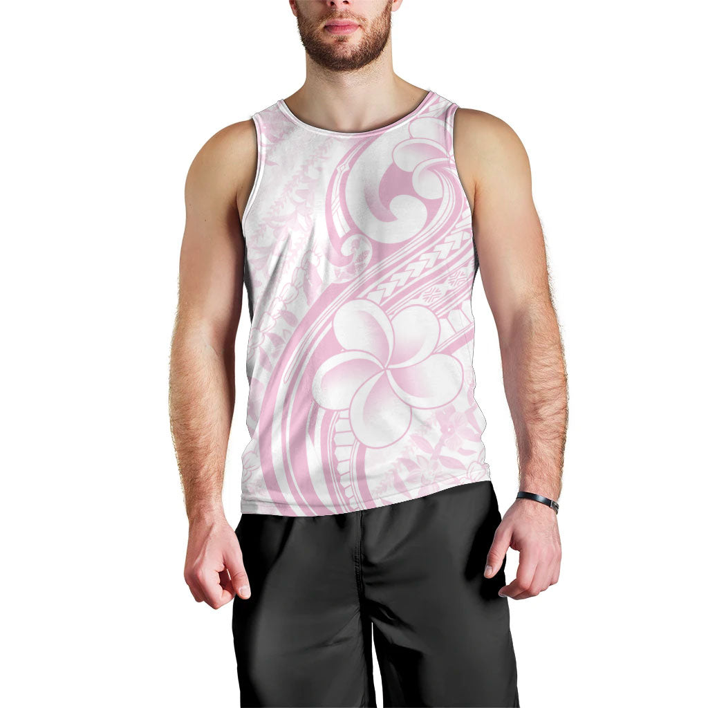 Hawaii Plumeria Lokelani Pikake Lei Men Tank Top Poni Mama Polynesian Tattoo