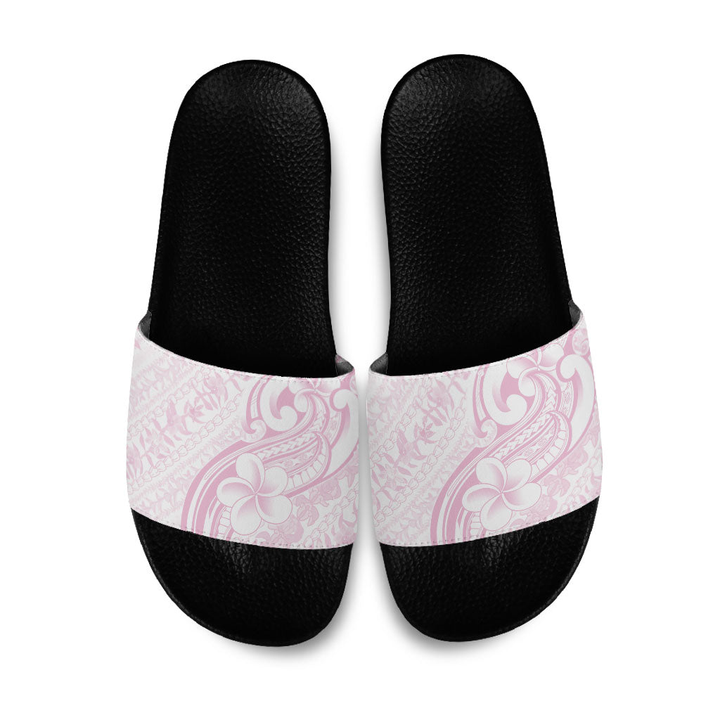 Hawaii Plumeria Lokelani Pikake Lei Slide Sandals Poni Mama Polynesian Tattoo