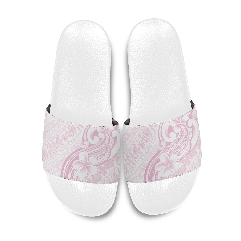 Hawaii Plumeria Lokelani Pikake Lei Slide Sandals Poni Mama Polynesian Tattoo