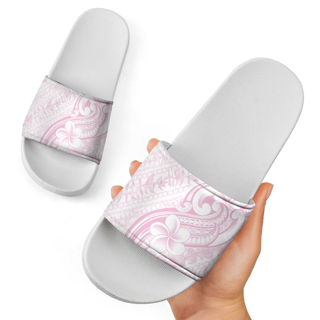 Hawaii Plumeria Lokelani Pikake Lei Slide Sandals Poni Mama Polynesian Tattoo