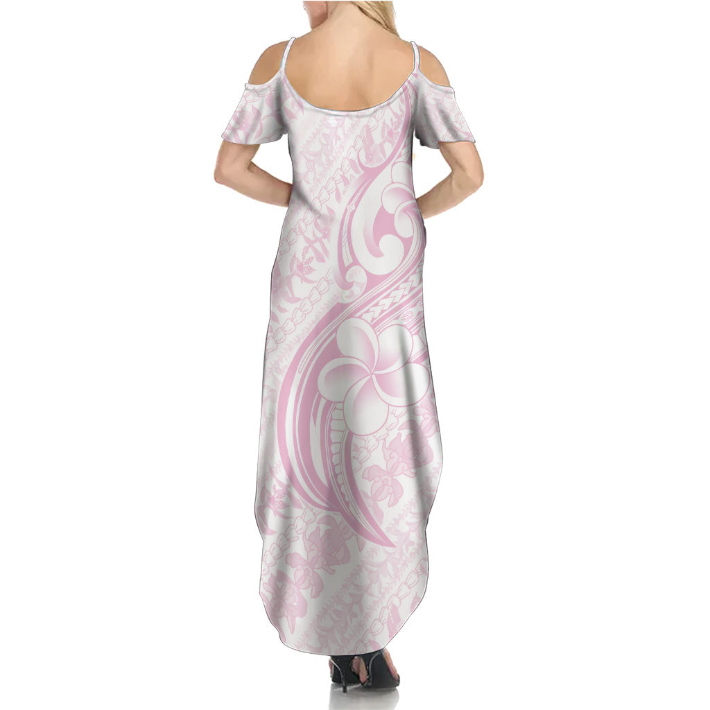 Hawaii Plumeria Lokelani Pikake Lei Summer Maxi Dress Poni Mama Polynesian Tattoo