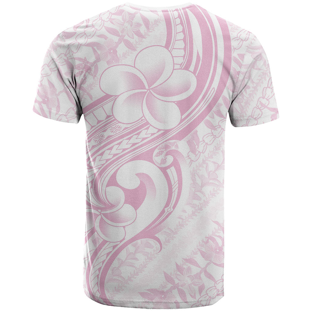 Hawaii Plumeria Lokelani Pikake Lei T Shirt Poni Mama Polynesian Tattoo LT9 - Polynesian Pride